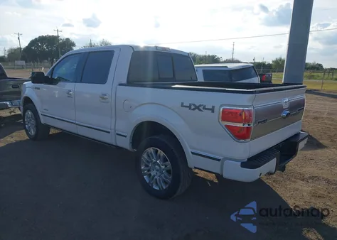 2013 Ford F-150 Platinum from USA, damaged, VIN 1FTFW1ETXDFC79641
